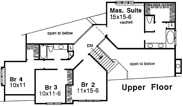 upper floor house blueprint
