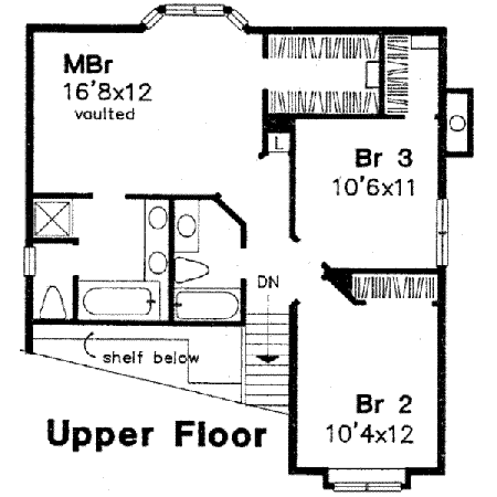 upper floor house blueprint
