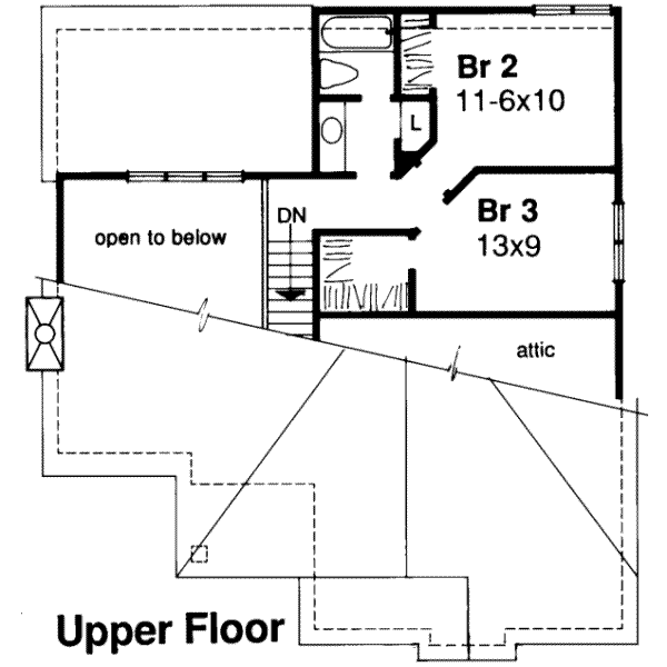 upper floor house blueprint