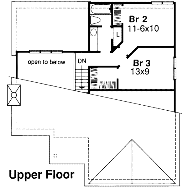 upper floor house blueprint