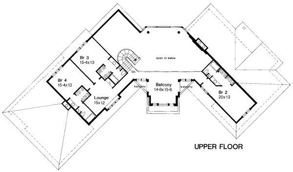 upper floor house blueprint