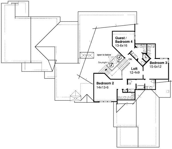 upper floor house blueprint