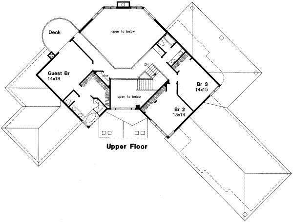 upper floor house blueprint