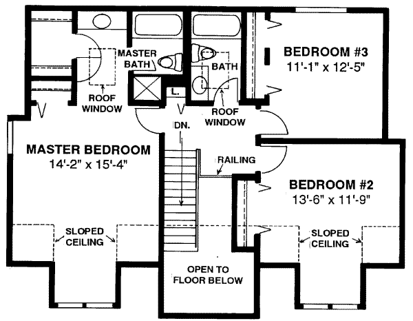 upper floor house blueprint