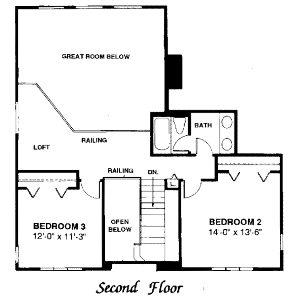 upper floor house blueprint
