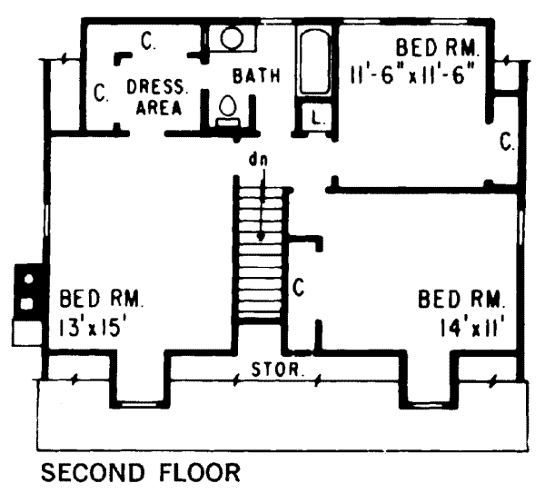 upper floor house blueprint