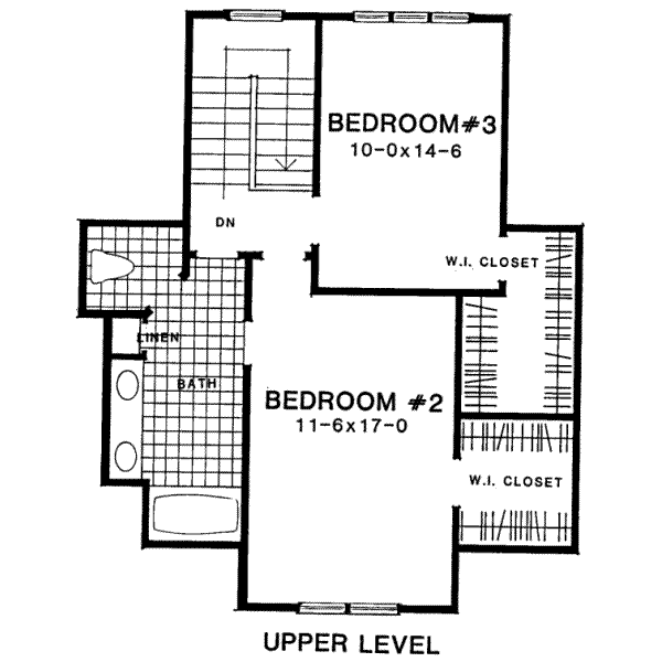 upper floor house blueprint