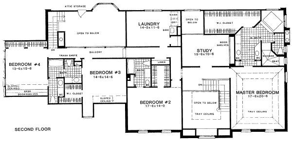 upper floor house blueprint