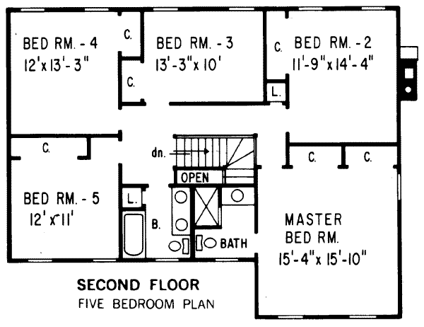 upper floor house blueprint