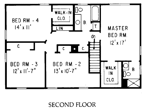 upper floor house blueprint