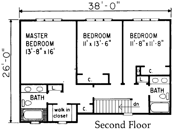 upper floor house blueprint
