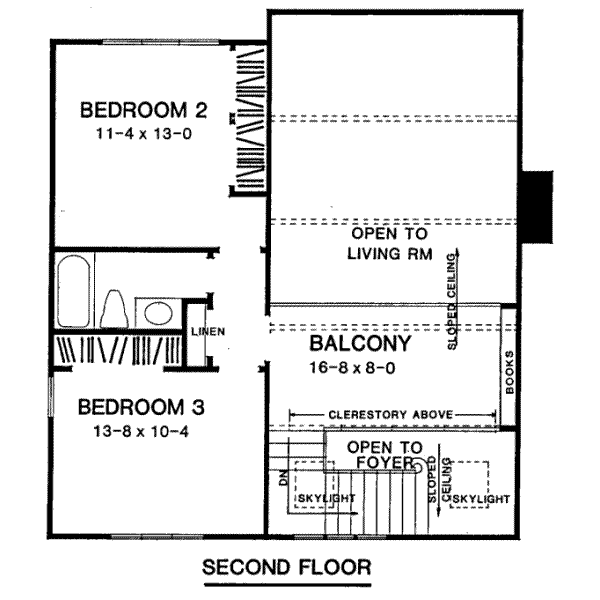 upper floor house blueprint