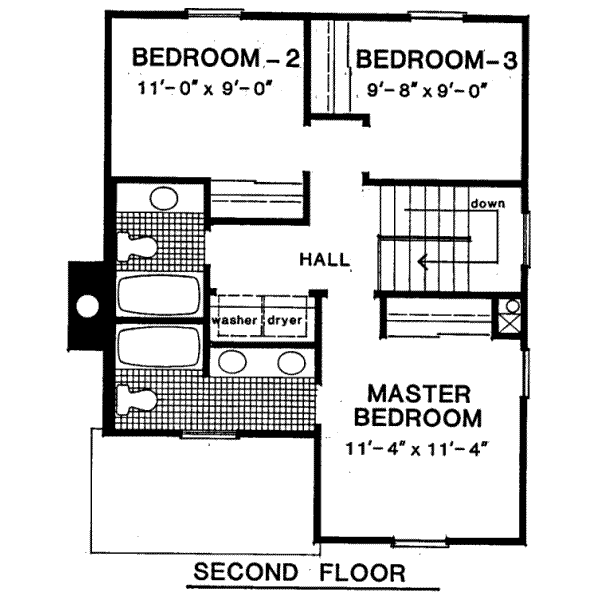 upper floor house blueprint