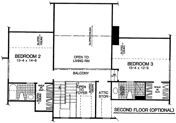 upper floor house blueprint