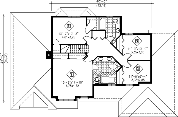 upper floor house blueprint