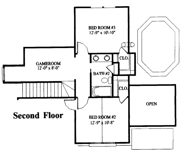 upper floor house blueprint