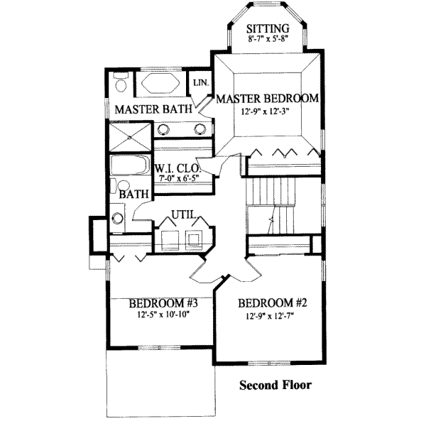 upper floor house blueprint