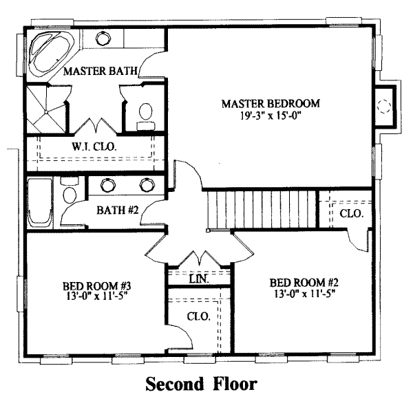 upper floor house blueprint