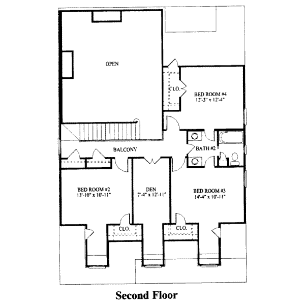 upper floor house blueprint