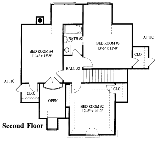 upper floor house blueprint