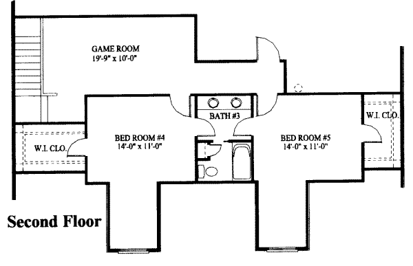 upper floor house blueprint
