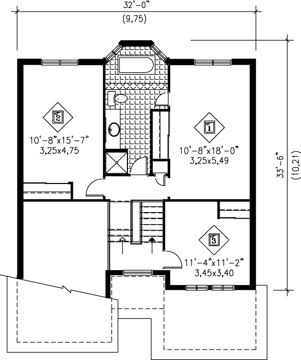 upper floor house blueprint