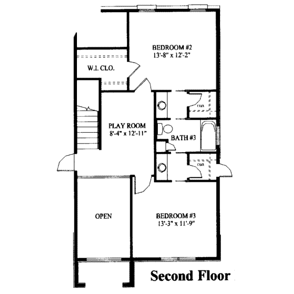 upper floor house blueprint