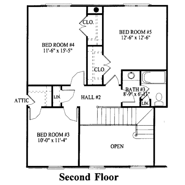 upper floor house blueprint