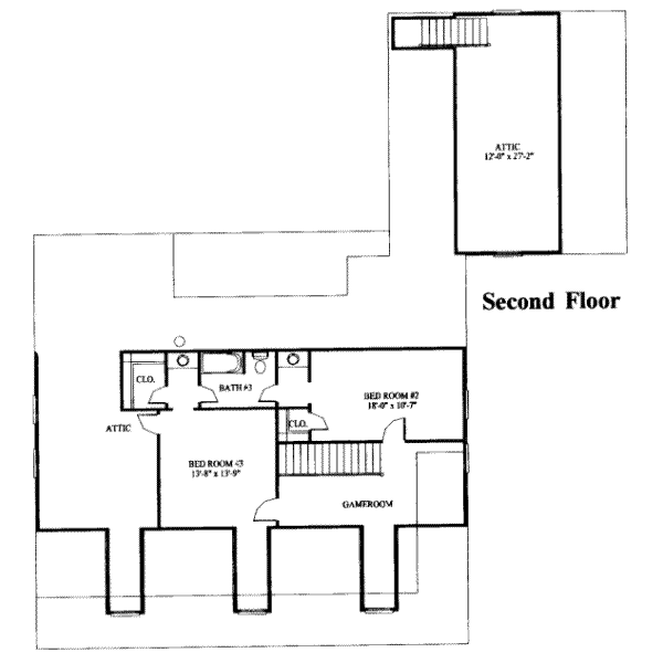 upper floor house blueprint