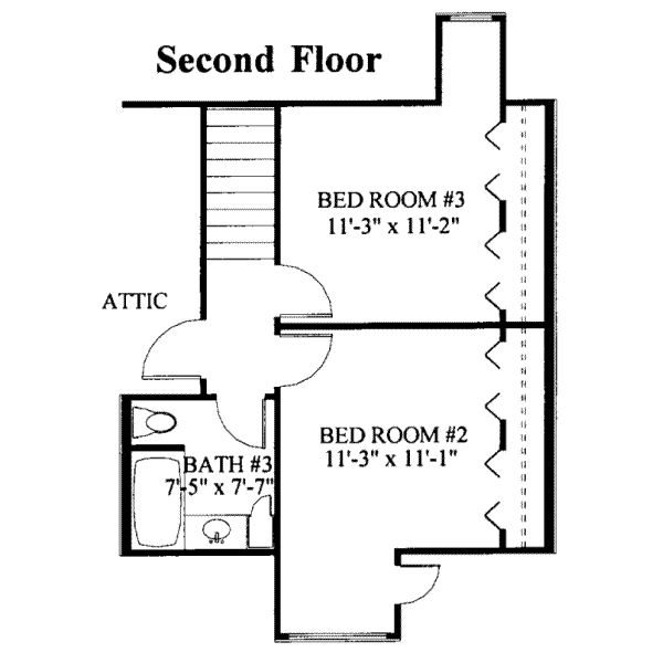 upper floor house blueprint