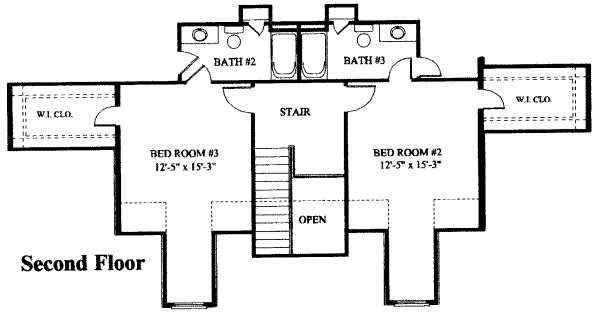 upper floor house blueprint