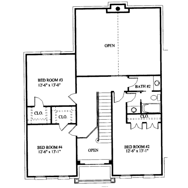 upper floor house blueprint