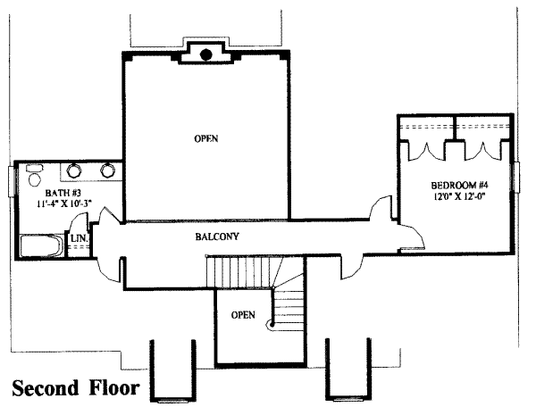 upper floor house blueprint