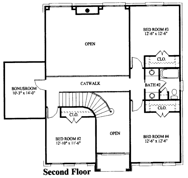 upper floor house blueprint