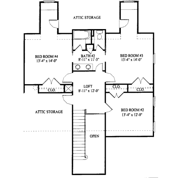 upper floor house blueprint