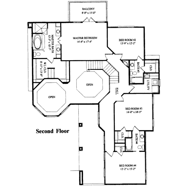 upper floor house blueprint