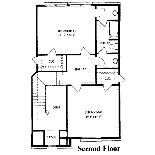 upper floor house blueprint