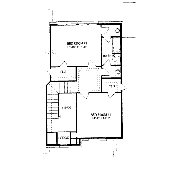 upper floor house blueprint