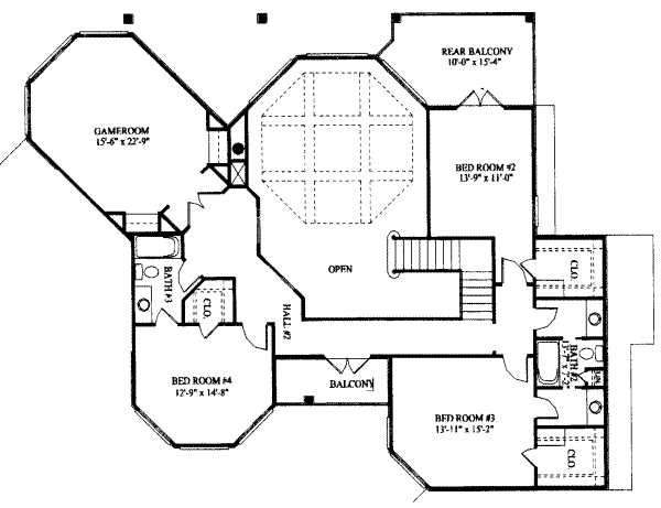 upper floor house blueprint