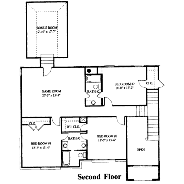 upper floor house blueprint