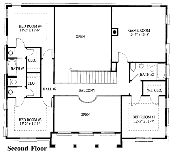 upper floor house blueprint