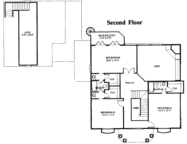 upper floor house blueprint