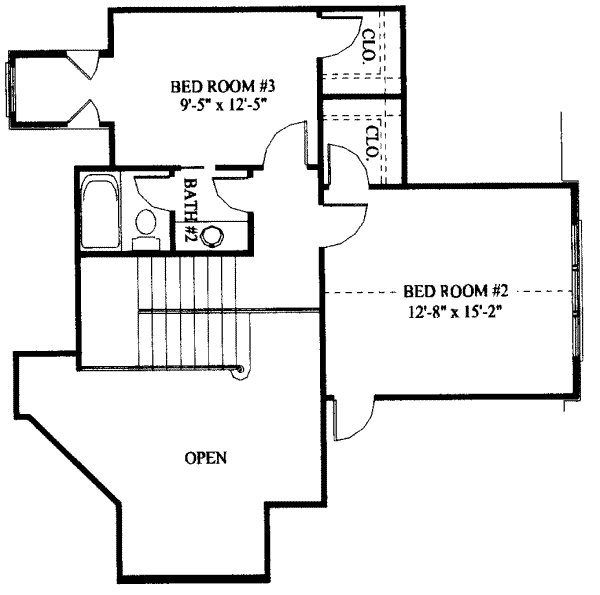 upper floor house blueprint