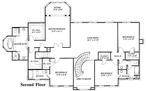 upper floor house blueprint