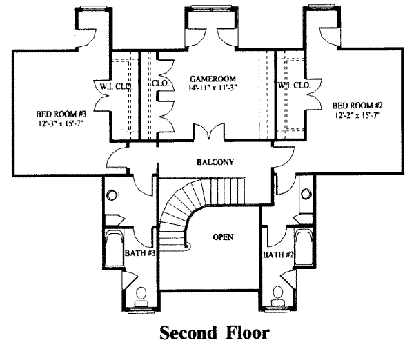 upper floor house blueprint