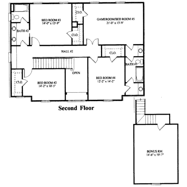upper floor house blueprint
