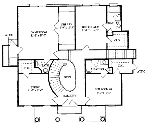 upper floor house blueprint