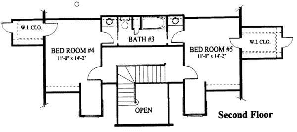 upper floor house blueprint