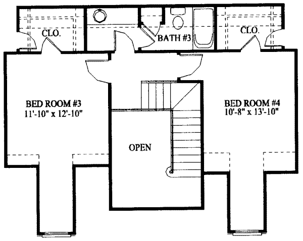 upper floor house blueprint