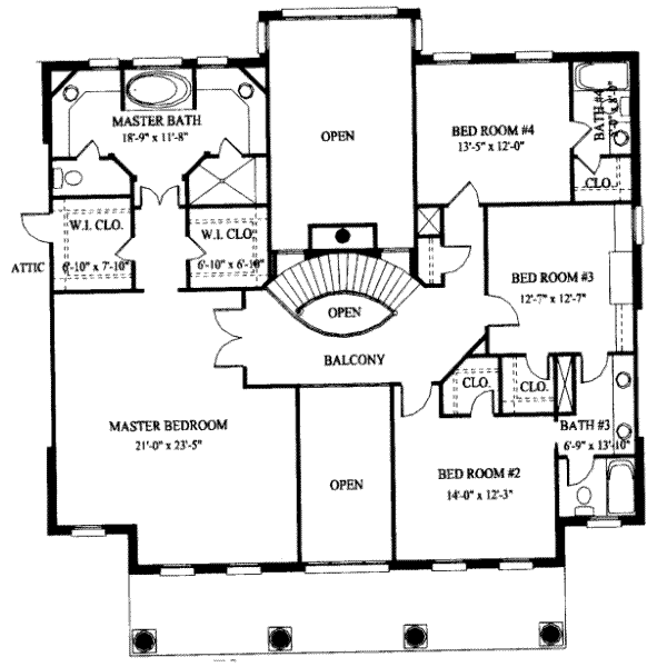 upper floor house blueprint
